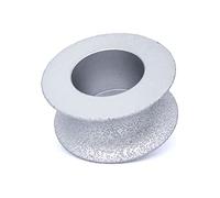 Diamond Cutting Discs for Angle Grinder , Diamond Grinding Wheel Vacuum Brazed Full Bullnose Diamond Router Bit Profiling Wheel for Stone Granite Edge Abrasive,25mm(35mm)