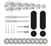 Diamond Cutting Discs for Dremel Rotary Tool, HSS Circular Saw Blades Resin Cutting Discs Diamond Cutting Wheels Mandrels with Inch Shank and Screwdrivers for Metal S (44)