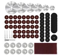 Diamond Cutting Discs for Dremel Rotary Tool, HSS Circular Saw Blades Resin Cutting Discs Diamond Cutting Wheels Mandrels with Inch Shank and Screwdrivers for Metal S (88)