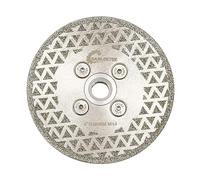 Diamond Cutting Grinding Disc 100mm - Double Side Coated Electroplated for Granite Marble Ceramic Procelain Tile Quartz M14 Thread SANLEETEK