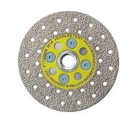 Diamond Cutting Grinding Disc 100mm Double-sided Vacuum Brazed Saw Blade for Marble Granite Concrete Porcelain Tile M14 Thread SANLEETEK