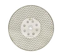 Diamond Cutting Grinding Disc 230mm - Double Side Coated Electroplated for Granite Marble Ceramic Procelain Tile Quartz M14 Thread SANLEETEK