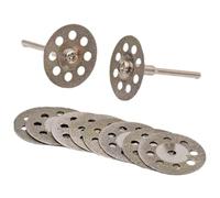 Diamond Cutting Wheel 10 PCS 22mm Cut Off Discs Coated Rotary Tools with Mandrel