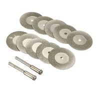 Diamond Cutting Wheel Cut Off Discs Coated Rotary Tools W/Mandrel 40mm for Dremel by Lukcase