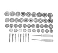 Diamond Cutting Wheel Set, Metal Grinding Disc Assortment, 40PCS Rotary Tool Kit with Screwdriver and Connecting Rod, Diamond Coated Wheels for Stone Glass Ceramic Cutting, Industr