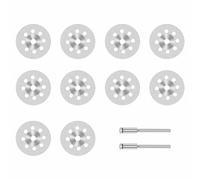 Diamond Cutting Wheel with Mandrel 20mm Diameter for Rotary Tool, Cut Off Disc for Carbide Ceramic Glass Stone，10 Pack