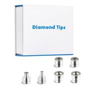 Diamond Dermabrasion Head, Microdermabrasion Accessories 6 Tips, Facial Replacements Dermabrasion Head Replacements Professional Microdermabrasion Tool