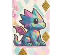 Diamond Designs Dragon || Lined Notebook, 6x9, 120 Pages: Whimsical and bright-perfect for journaling, notes, and creative sparks