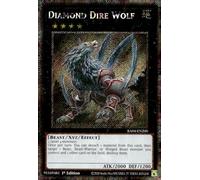 Diamond Dire Wolf (Platinum Secret Rare) - RA04-EN200 - Platinum Secret Rare - 1st Edition