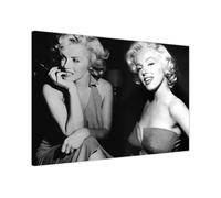 Diamond Diva Marilyn Iconic Celebrity Wall Art Prints - Stylish Canvas Decor for Office, Bedroom, Home Large (41 x 30 cm - 16" x 12" inch)