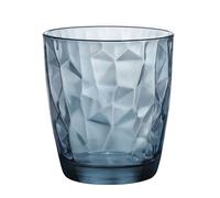 Diamond Ocean Blue Whisky tumbler 390ml, blue, 6 Glasses