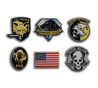 Diamond Dogs Metal Gear Solid Cosplay Tactical Morale Badge Patch Set (6 Iron ON Badges) - by ONEKOOL