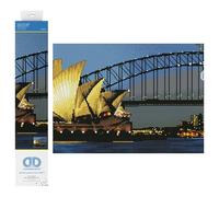 DIAMOND DOTZ 2592690 Original 5D Diamond Painting Set, Sydney at Night, DIY Diamond Painting Kit with Round Rhinestones, from 12 Years, Intermediate