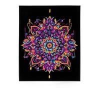 Diamond DOTZ 2594361 Original 5D Diamond Painting Set, Neon Mandala, with Neon Colours and Velvet, DIY Diamond Painting Pictures for Adults and Children from 12 Years, Intermediate