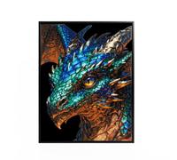 Diamond DOTZ 2595356 Neon Kaleidoskop Drache, Original 5D Diamond Painting | Diamond Painting Set, DIY Diamant-Malerei-Kit mit Glitzersteinen für Erwachsene und Kinder ab 12 Jahren
