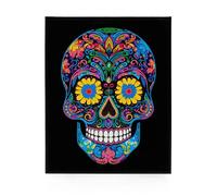 Diamond Dotz Adults Flocked Neon Sugar Skull Top Quality