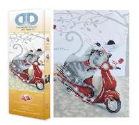 Diamond Dotz at Home Vespurrr Diamond Painting Kit for Adults with Gems | Full Coverage Design, Sparkling Faceted Finish, Complete Starter Set, Vibrant Wall Decor, Ready to Frame, Great Handmade Gift