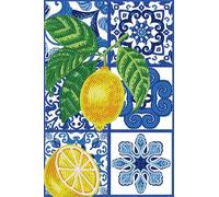 DIAMOND DOTZ Citrus Tiles Diamond Painting Kits for Adults - Kitchen Diamond Art Kits a Relaxing Creative Craft Kit with Dotz Gems 11.8x7.9