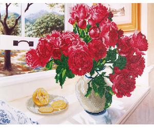 Diamond Dotz Complete Diamond Facet Art Kit Roses By The Window