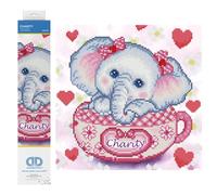 DIAMOND DOTZ Coral Reef Island, funkelndes Diamantbild zum Selbstgestalten,30 x 30cm