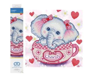 DIAMOND DOTZ Coral Reef Island, funkelndes Diamantbild zum Selbstgestalten,30 x 30cm