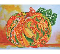 DIAMOND DOTZ DD10 Intermediate Kit, Autumn Pumpkin Amber Sparkle, 39 x 52 cm