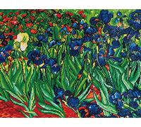 DIAMOND DOTZ DD10 Intermediate Kit, Irises (Van Gogh) Cameo, 42 x 52cm