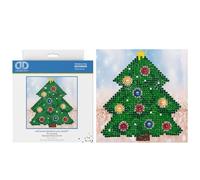 DIAMOND DOTZ DD2.036 Christmas Tree Painting Kit, 13.5 x 13.5cm