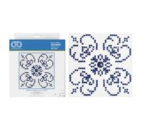Diamond Dotz Diamond Embroidery Facet Art Kit ~ Blue On White