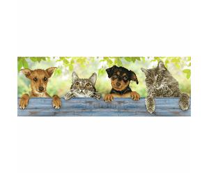 Diamond Dotz - Diamond Painting Kit - Hang-in-There Dogs Cats Fence