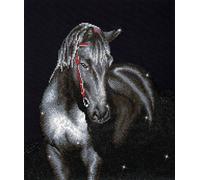 Diamond Dotz Diamond Painting Kit Midnight Stallion
