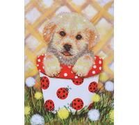 Diamond Dotz Diamond Painting Kit Pup In Pot
