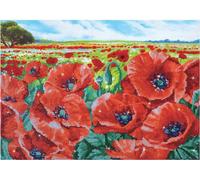 Diamond Dotz Diamond Painting Kit Red Poppy Field