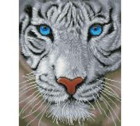 Diamond Dotz - Diamond Painting Kit - White Magic 34cm x 42cm White Tiger