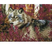 Diamond Dotz Diamond Painting Squares Kit Autumn Wolf