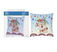 DIAMOND DOTZ DPP2 Pillow, Beginner, Llama Party, 18cm x 18cm