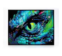DIAMOND DOTZ Dragon Eye Diamond Painting Kits for Adults, Colorful Diamond Art Kits, Relaxing Creative Craft Kit with Dot Gems, 14x18 Inch