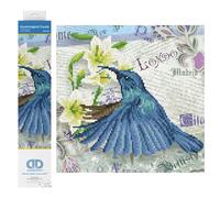Diamond Dotz Hummingbird Travels Diamond Painting Kit for Adults with Gems | Full Coverage Design, Sparkling Faceted Finish, Complete Starter Set, Vibrant Wall Decor, Ready to Frame, Great Handmade Gift