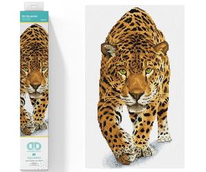 DIAMOND DOTZ Leopard DQ9 Kit, Intermediate Kit, On The Prowl, 32 x 52cm