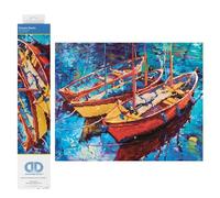 DIAMOND DOTZ Painting, Beginner Kit, Dream Boats, 47 x 38cm