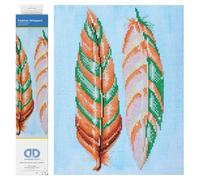 DIAMOND DOTZ Painting, Beginner Kit, Feather Wispers, 28 x 37cm