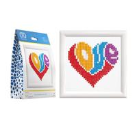 DIAMOND DOTZ Painting, Beginner Kit, Love, 10.2 x 10.2cm