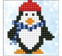 DIAMOND DOTZ Painting, Beginner Kit, Penguin Waddle, 7.6 x 7.6cm