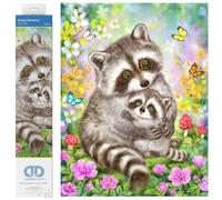 Diamond Dotz Diamond Painting Kit - Sweet Racoons