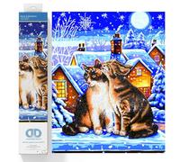 DIAMOND DOTZ Painting, Intermediate Kit, DD9, Canvas Fabric, Stars & Whiskers, 40 x 50 cm
