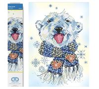 DIAMOND DOTZ Painting, Intermediate Kit, DD9, Wax, Polar Dude, 37 x 51cm