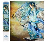 DIAMOND DOTZ Painting Kit: Advanced, DD15, Dragon Princess, 85x67cm | Full Coverage Design, Sparkling Faceted Finish, Complete Starter Set, Vibrant Wall Decor, Ready to Frame, Great Handmade Gift