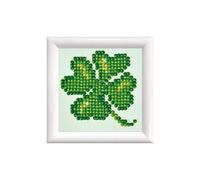DIAMOND DOTZ Painting Kit: DDSF, Lucky Leaves, 7.6 x 7.6cm