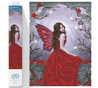 DIAMOND DOTZ Painting Kit: Intermediate, DD12, Winter Rose Fairy, One Size