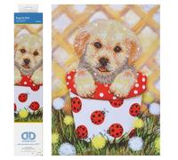 Diamond Dotz - Diamond Painting Kit - Pup In Pot 30 x 42cm (11.8 x 16.5in)